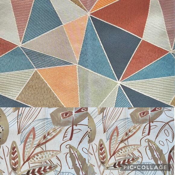 Upholstery Fabric squares 18” x 20” A warm earthy toned palette multi patterns - Picture 4 of 13